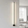 Applique Da Parete-Selezionato da Mazzolaluce Applique moderna sottile nera led 23w 3000k