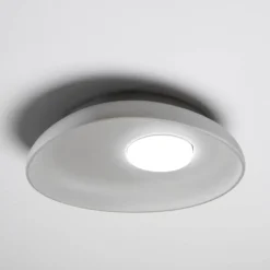 Applique Da Parete-Vivida International Applique moderna vivida reloaux ceramica ovale grigia