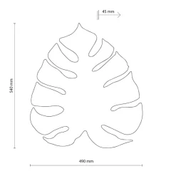 Applique Da Parete-Selezionato da Mazzolaluce Applique monstera grande beige per soggiorno