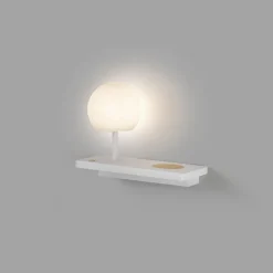 Applique Camera Da Letto-Selezionato da Mazzolaluce Applique multifunzione per comodino camera da letto lato destro caricatore wireless usb