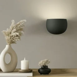 Applique Da Parete-Sforzin Illuminazione Applique mysia grigio sforzin in gesso design moderna