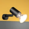 Applique Da Bagno-Selezionato da Mazzolaluce Applique nera da bagno luce orientabile moderna
