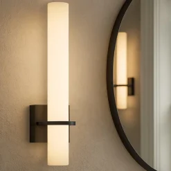 Applique Da Bagno-Selezionato da Mazzolaluce Applique nera da bagno moderno led 15w 4000k