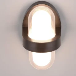 Applique Da Esterno-Selezionato da Mazzolaluce Applique nera da esterno moderna led 7w 3000k