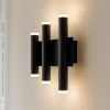 Applique Da Parete-Selezionato da Mazzolaluce Applique nera led 36w 3000k design moderna da parete