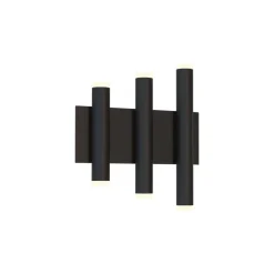 Applique Da Parete-Selezionato da Mazzolaluce Applique nera led 36w 3000k design moderna da parete