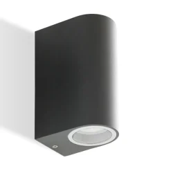 Applique Da Esterno-Selezionato da Mazzolaluce Applique nera per esterno balcone biemissione luce ip54