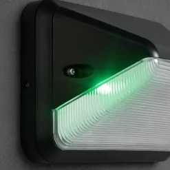 Applique Da Esterno-Selezionato da Mazzolaluce Applique nera per esterno moderna led 8,5w cct con sensore crepuscolare di movimento