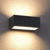 Applique Da Esterno-Top Light Applique nera per esterno spa rettangolare nera