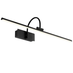 Applique Da Bagno-Selezionato da Mazzolaluce Applique nero 60cm per specchio da bagno led 12w 3000k