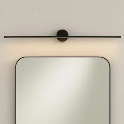 Applique Da Bagno-Selezionato da Mazzolaluce Applique nero 91cm per specchio da bagno led 10w 4000k
