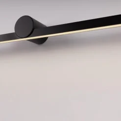 Applique Da Bagno-Selezionato da Mazzolaluce Applique nero 81cm per specchio da bagno squadrato 3000k