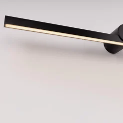 Applique Da Bagno-Selezionato da Mazzolaluce Applique nero 81cm per specchio da bagno squadrato 3000k