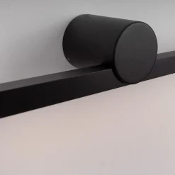 Applique Da Bagno-Selezionato da Mazzolaluce Applique nero 81cm per specchio da bagno squadrato 3000k