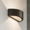 Applique Da Parete-Selezionato da Mazzolaluce Applique nero curvo di gesso moderna