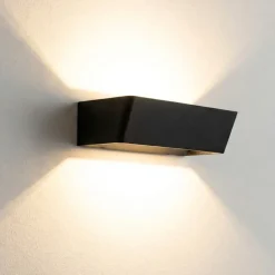 Applique Da Parete-Selezionato da Mazzolaluce Applique nero da parete led 21w 3000k moderna luce biemissione