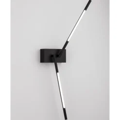 Applique Da Parete-Selezionato da Mazzolaluce Applique nero da parete moderna led 11w 3000k moderna