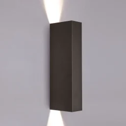 Applique Da Parete-Selezionato da Mazzolaluce Applique nero design modernaa38140n fascio luce stretto squadrato