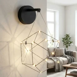 Applique Da Parete-Selezionato da Mazzolaluce Applique nero design moderna costellazione led