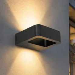 Applique Da Esterno-Selezionato da Mazzolaluce Applique nero design moderno led 10w 3000k ip54