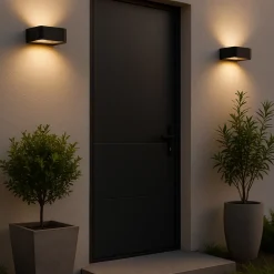Applique Da Esterno-Selezionato da Mazzolaluce Applique nero design moderno led 10w 3000k ip54