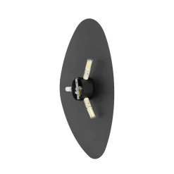 Applique Da Parete-Selezionato da Mazzolaluce Applique nero design moderno luce indiretta 49 cm