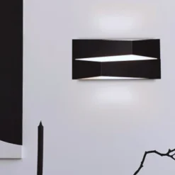 Applique Da Parete-Selezionato da Mazzolaluce Applique nero design moderno led 14w 3000k