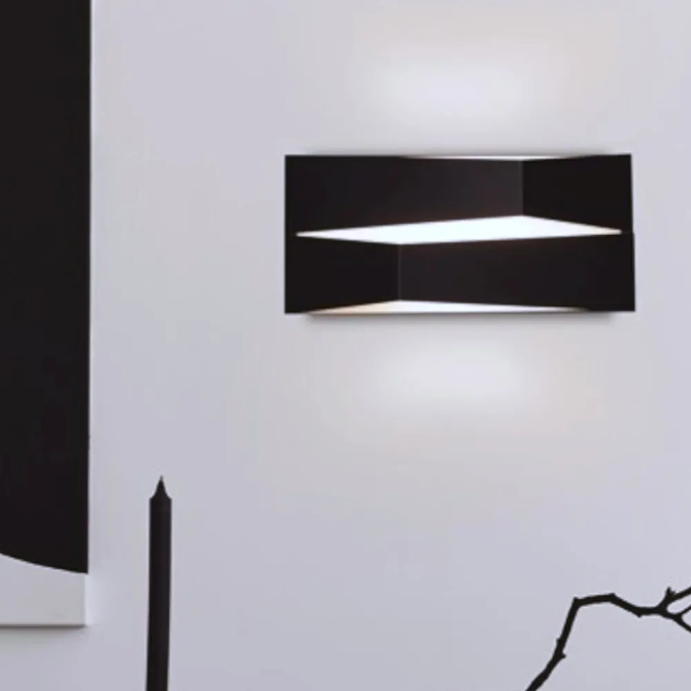 Applique Da Parete-Selezionato da Mazzolaluce Applique nero design moderno led 14w 3000k