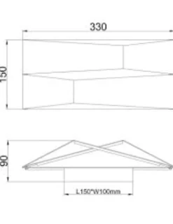 Applique Da Parete-Selezionato da Mazzolaluce Applique nero design moderno led 14w 3000k