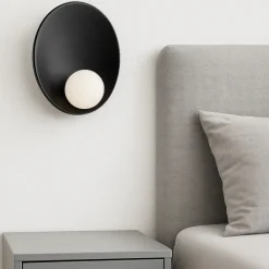 Applique Camera Da Letto-Selezionato da Mazzolaluce Applique nero design per comodino camera da letto