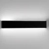 Applique Da Parete-IsyLuce Applique nero led 24w 3000k per soggiorno