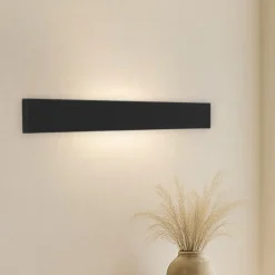 Applique Da Parete-IsyLuce Applique nero led 24w 3000k per soggiorno