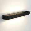 Applique Da Parete-Selezionato da Mazzolaluce Applique nero led 40w 3000k da parete luminosa moderna