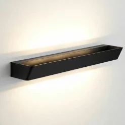 Applique Da Parete-Selezionato da Mazzolaluce Applique nero led 40w 3000k da parete luminosa moderna