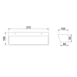 Applique Da Parete-Selezionato da Mazzolaluce Applique nero led 30w 3000k da parete design moderna