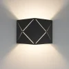 Applique Da Parete-Selezionato da Mazzolaluce Applique nero led 6w 3000k design moderna per interni