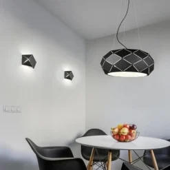 Applique Da Parete-Selezionato da Mazzolaluce Applique nero led 6w 3000k design moderna per interni