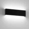 Applique Da Parete-IsyLuce Applique nero led 18w 4000k moderna rettangolare