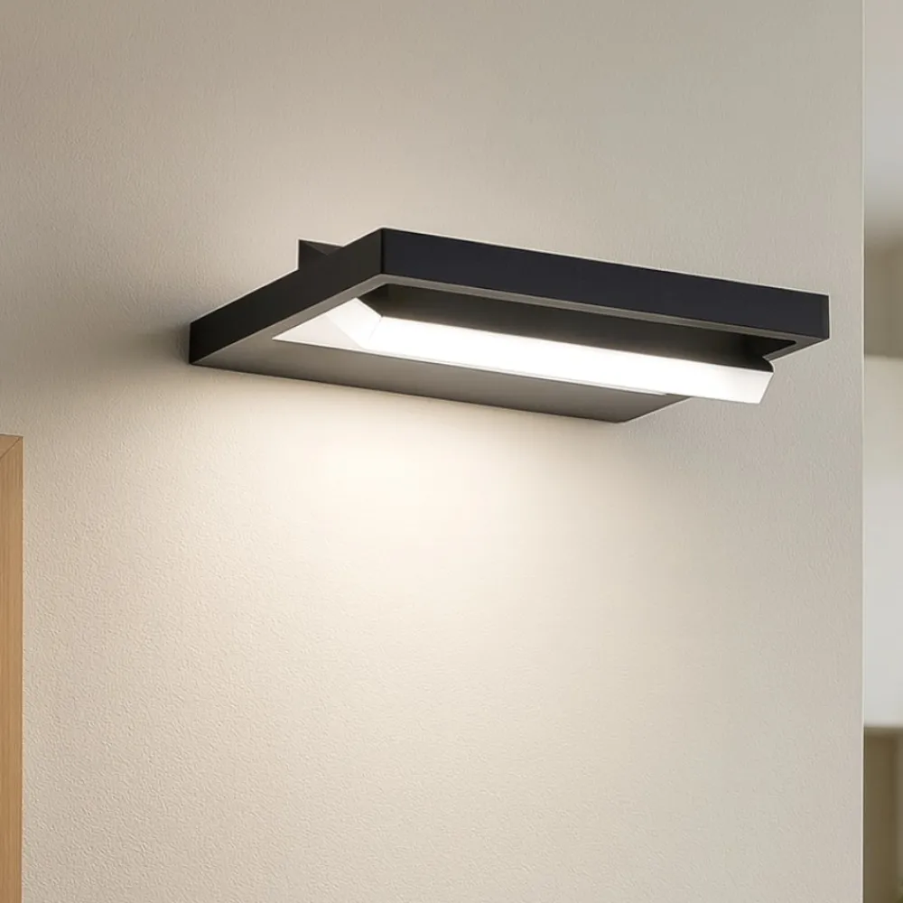 Applique Da Parete-Stilnovo Applique nero led 31w 3000k parabola orientabile tablet