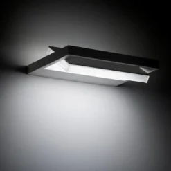 Applique Da Parete-Stilnovo Applique nero led 31w 3000k parabola orientabile tablet