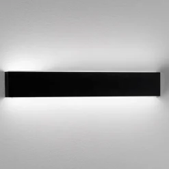 Applique Da Parete-IsyLuce Applique nero led 24w 4000k rettangolare