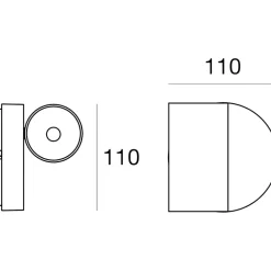 Applique Camera Da Letto-Linea Light Applique nero bart w switch led 5w 3000k orientabile