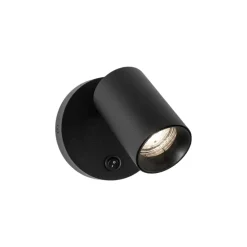 Applique Camera Da Letto-Selezionato da Mazzolaluce Applique nero luce orientabile per comodino camera da letto