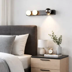 Applique Camera Da Letto-Selezionato da Mazzolaluce Applique nero orientabile per camera da letto led 2300k 3000k 4000k