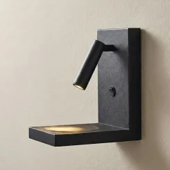 Applique Camera Da Letto-Selezionato da Mazzolaluce Applique nero per camera da letto con luce da lettura ricarica wireless