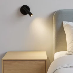 Applique Camera Da Letto-Selezionato da Mazzolaluce Applique nero per camera da letto led 3000k moderno orientabile