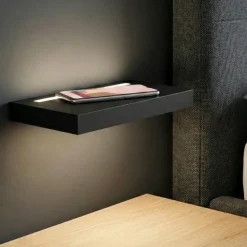 Applique Camera Da Letto-Perenz Illuminazione Applique nero per camera da letto con carica batterie wireless e porta usb