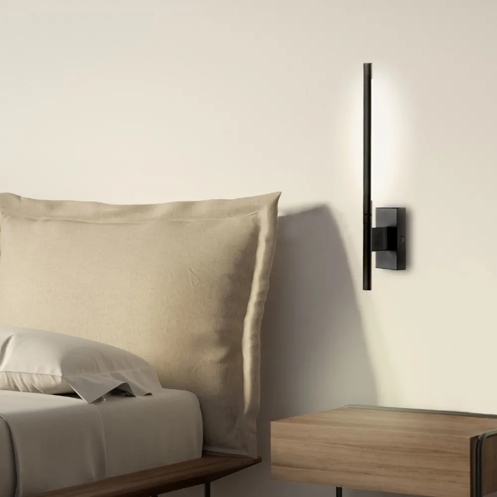 Applique Camera Da Letto-Selezionato da Mazzolaluce Applique nero per comodino camera da letto moderna led 6w 3000k