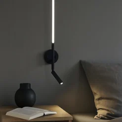 Applique Camera Da Letto-Selezionato da Mazzolaluce Applique nero per comodino led 9w 3000k orientabile