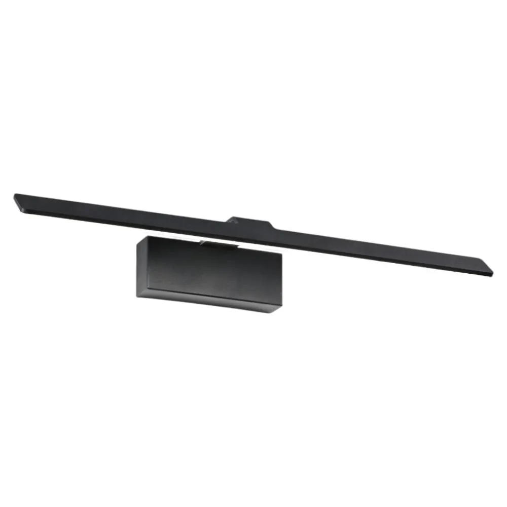 Applique Da Bagno-IsyLuce Applique nero per specchio da bagno ip20 led 18w 3000k